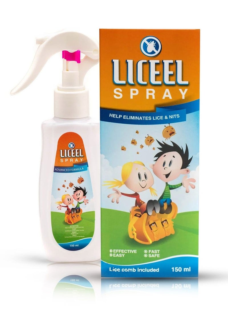 LICEEL Spray Help Eliminates Lice & Nits  150 ml - Image 2